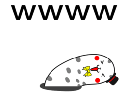 Stylish spotted garden eel sticker #12155723