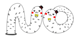 Stylish spotted garden eel sticker #12155727