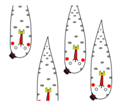 Stylish spotted garden eel sticker #12155730