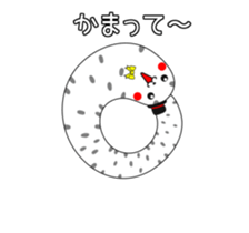 Stylish spotted garden eel sticker #12155733