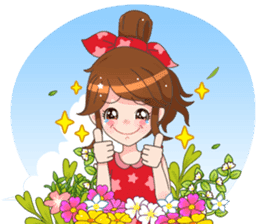 Happy lovely girls sticker #12156940