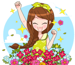 Happy lovely girls sticker #12156942