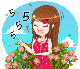 Happy lovely girls sticker #12156943