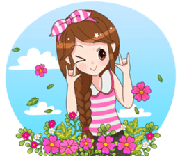 Happy lovely girls sticker #12156945