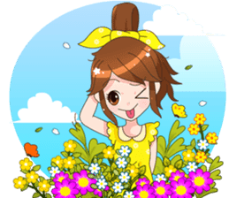 Happy lovely girls sticker #12156947