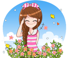 Happy lovely girls sticker #12156948