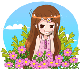 Happy lovely girls sticker #12156949