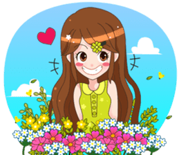 Happy lovely girls sticker #12156951