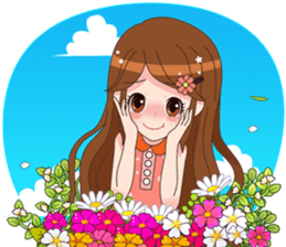 Happy lovely girls sticker #12156953