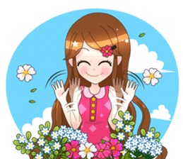 Happy lovely girls sticker #12156957