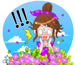 Happy lovely girls sticker #12156959