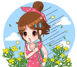 Happy lovely girls sticker #12156963