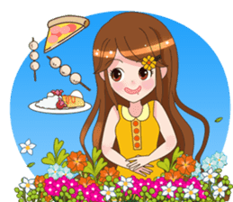 Happy lovely girls sticker #12156965