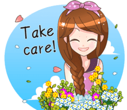 Happy lovely girls sticker #12156970