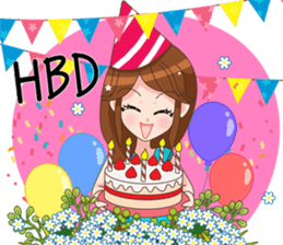 Happy lovely girls sticker #12156972