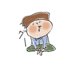 General adult male(Cut picture style) sticker #12157058