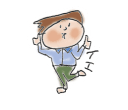 General adult male(Cut picture style) sticker #12157062