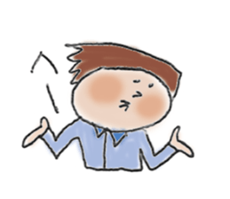 General adult male(Cut picture style) sticker #12157066