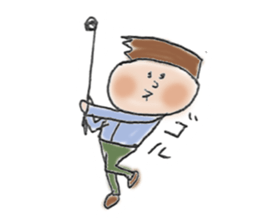 General adult male(Cut picture style) sticker #12157069