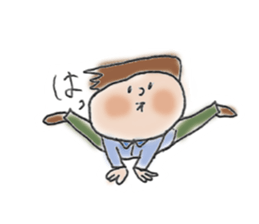 General adult male(Cut picture style) sticker #12157079