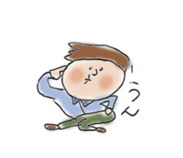 General adult male(Cut picture style) sticker #12157080