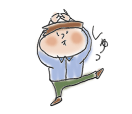 General adult male(Cut picture style) sticker #12157081