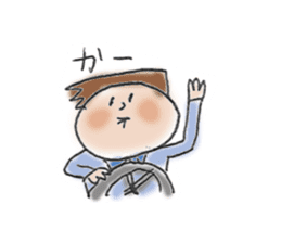 General adult male(Cut picture style) sticker #12157082