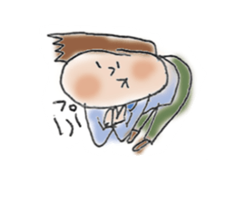 General adult male(Cut picture style) sticker #12157083