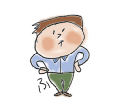 General adult male(Cut picture style) sticker #12157087