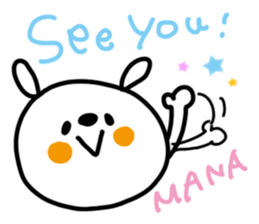 White rabbit sticker, Mana. sticker #12157140