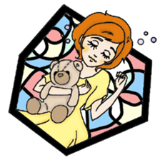 Stained Glass Girls sticker #12157543