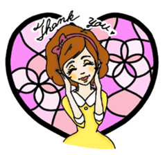 Stained Glass Girls sticker #12157553