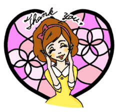 Stained Glass Girls sticker #12157553