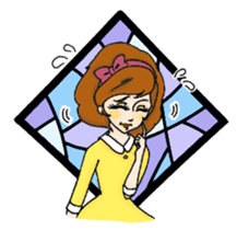 Stained Glass Girls sticker #12157570