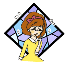Stained Glass Girls sticker #12157570