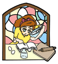 Stained Glass Girls sticker #12157574
