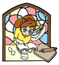 Stained Glass Girls sticker #12157574