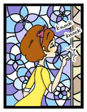 Stained Glass Girls sticker #12157576