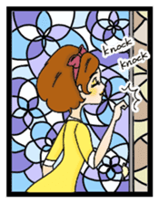 Stained Glass Girls sticker #12157576