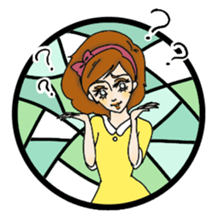 Stained Glass Girls sticker #12157577