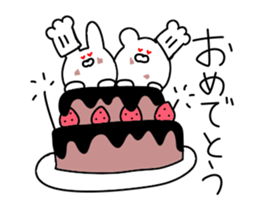 Moving rabbit and bear sticker #12157915