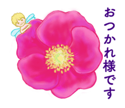 Encouraging and Healing with Flowers 2 sticker #12157959