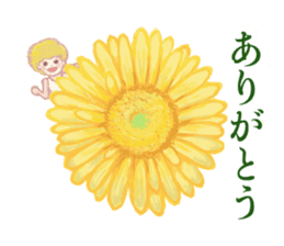 Encouraging and Healing with Flowers 2 sticker #12157968