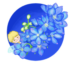 Encouraging and Healing with Flowers 2 sticker #12157969