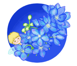 Encouraging and Healing with Flowers 2 sticker #12157969