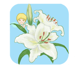 Encouraging and Healing with Flowers 2 sticker #12157973