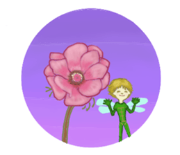 Encouraging and Healing with Flowers 2 sticker #12157977