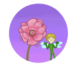 Encouraging and Healing with Flowers 2 sticker #12157977