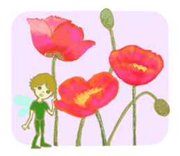 Encouraging and Healing with Flowers 2 sticker #12157983