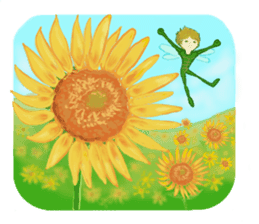 Encouraging and Healing with Flowers 2 sticker #12157992